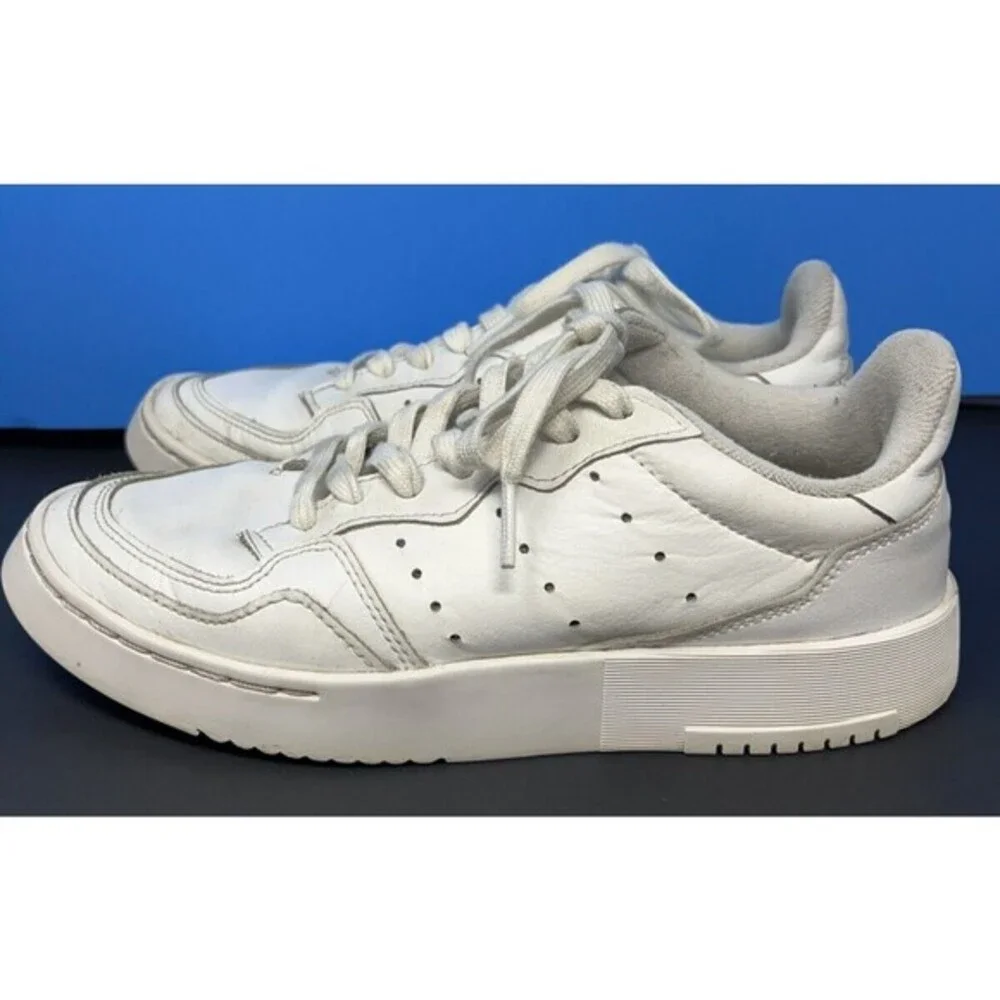 Adidas Supercourt J All White‎ Sneakers EE7726 Size 5.5 Men’s Women’s 6.5 Shoes